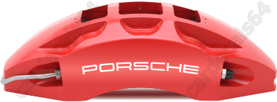 Porsche Decals Stickers Brake Caliper Curved 10%